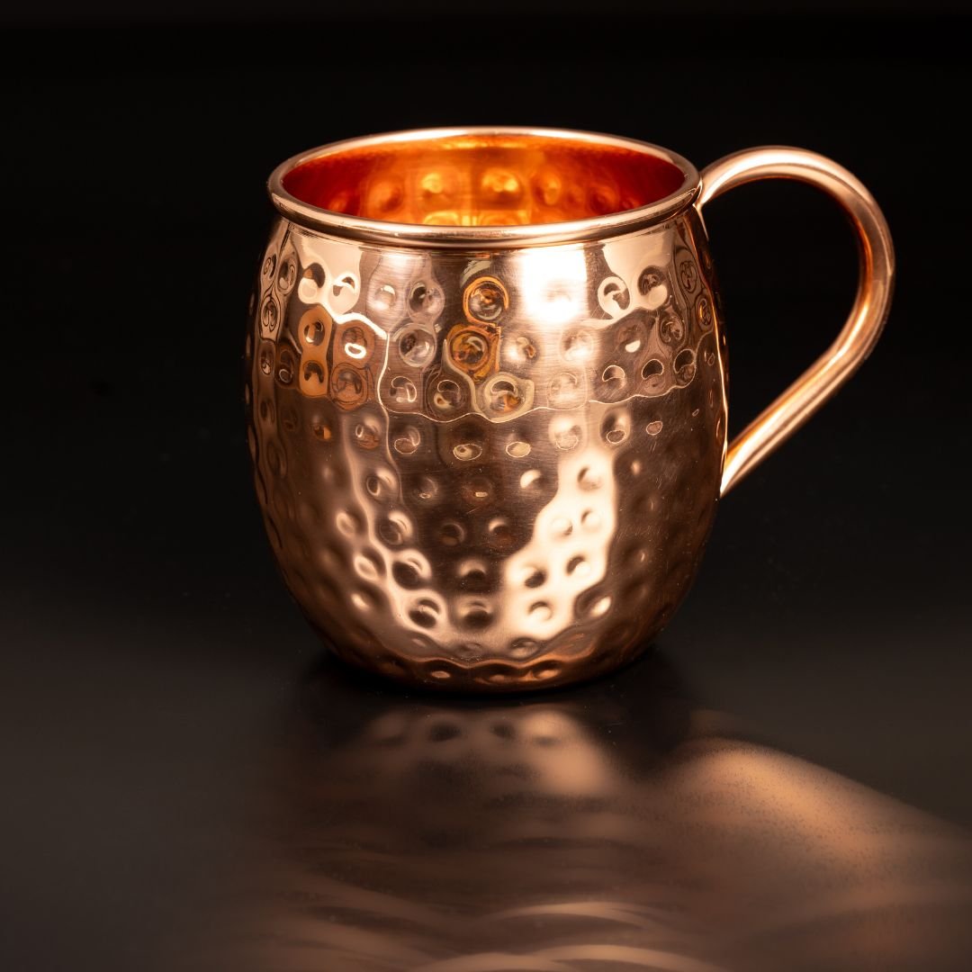Kupferbecher Specter, gehämmert, 500 ml-0