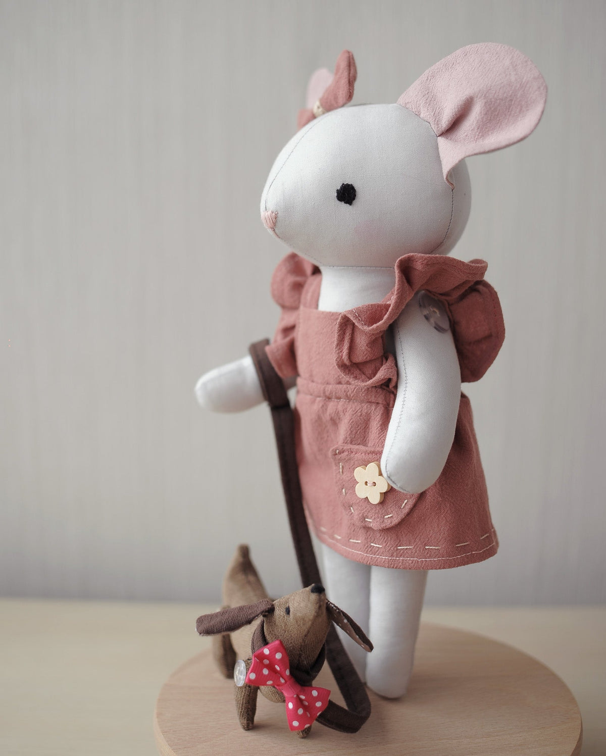 Cute mouse with little dog-3
