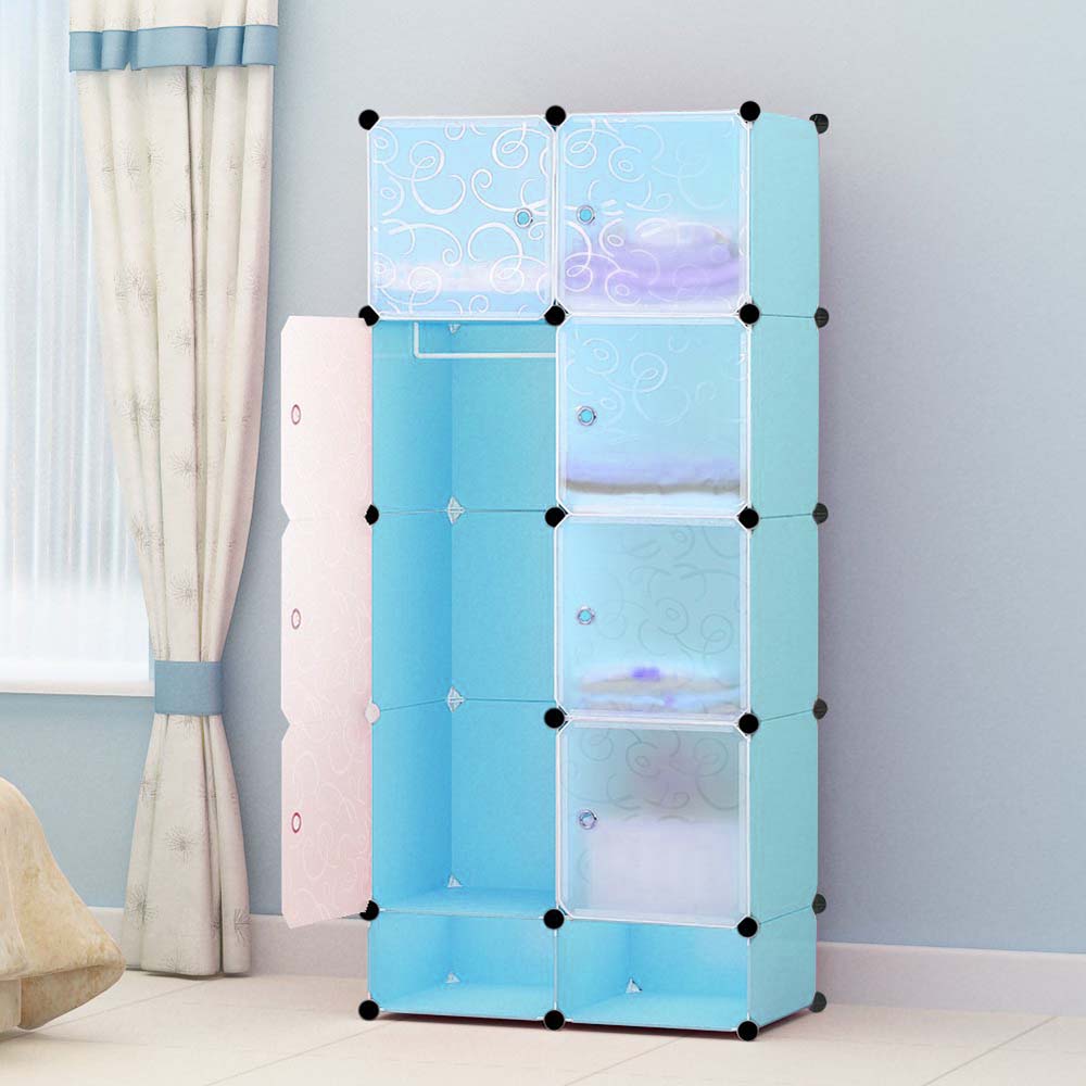 Dulap din plastic-albastru-3