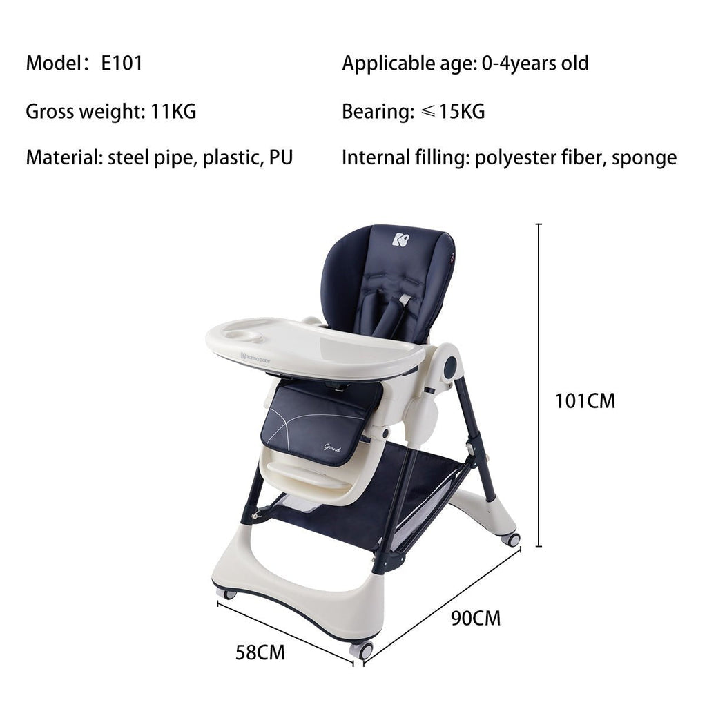 New Era Grey Multifunctional Baby High Chair-1