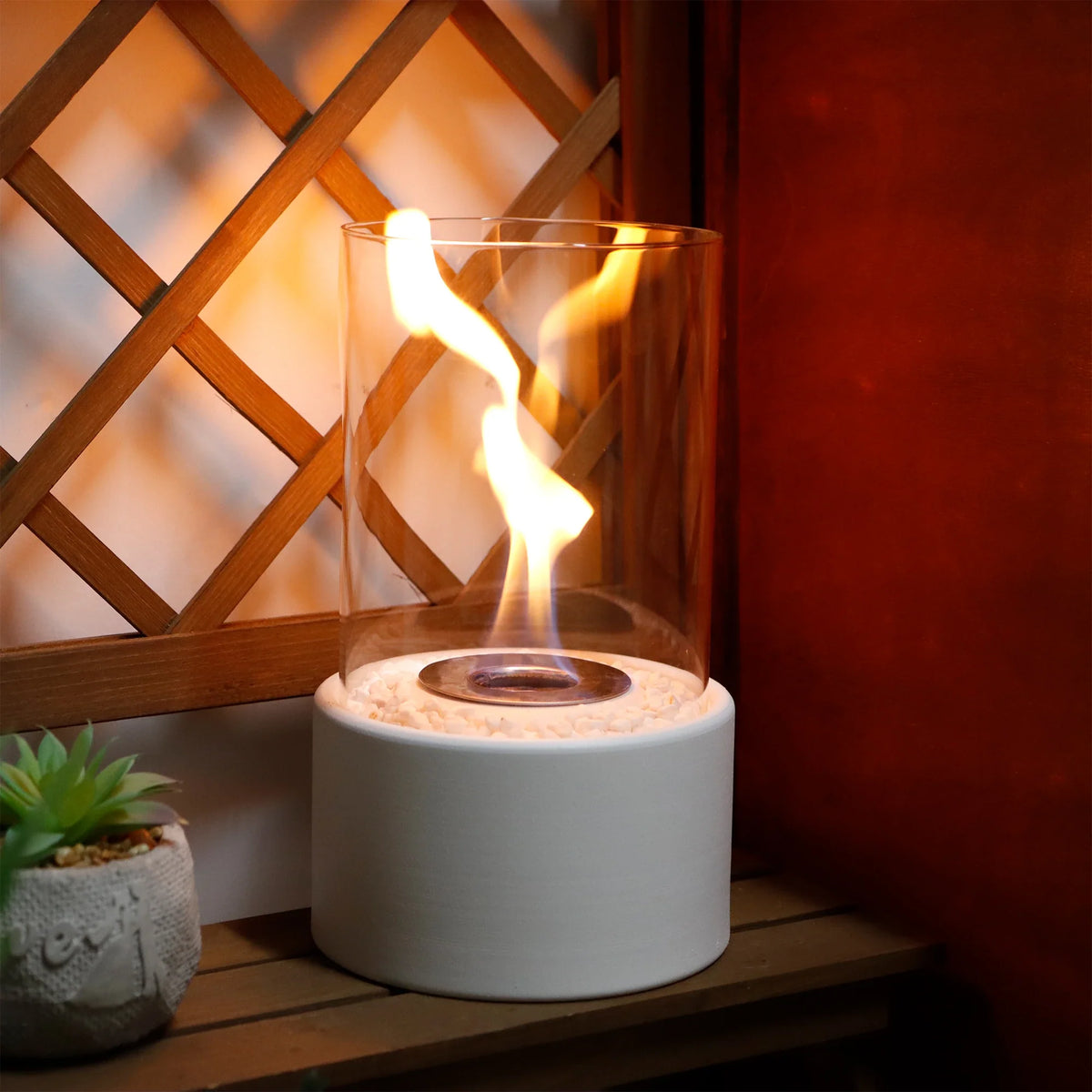 10.5" H Tabletop Fire Bowl Pot Fireplace-4