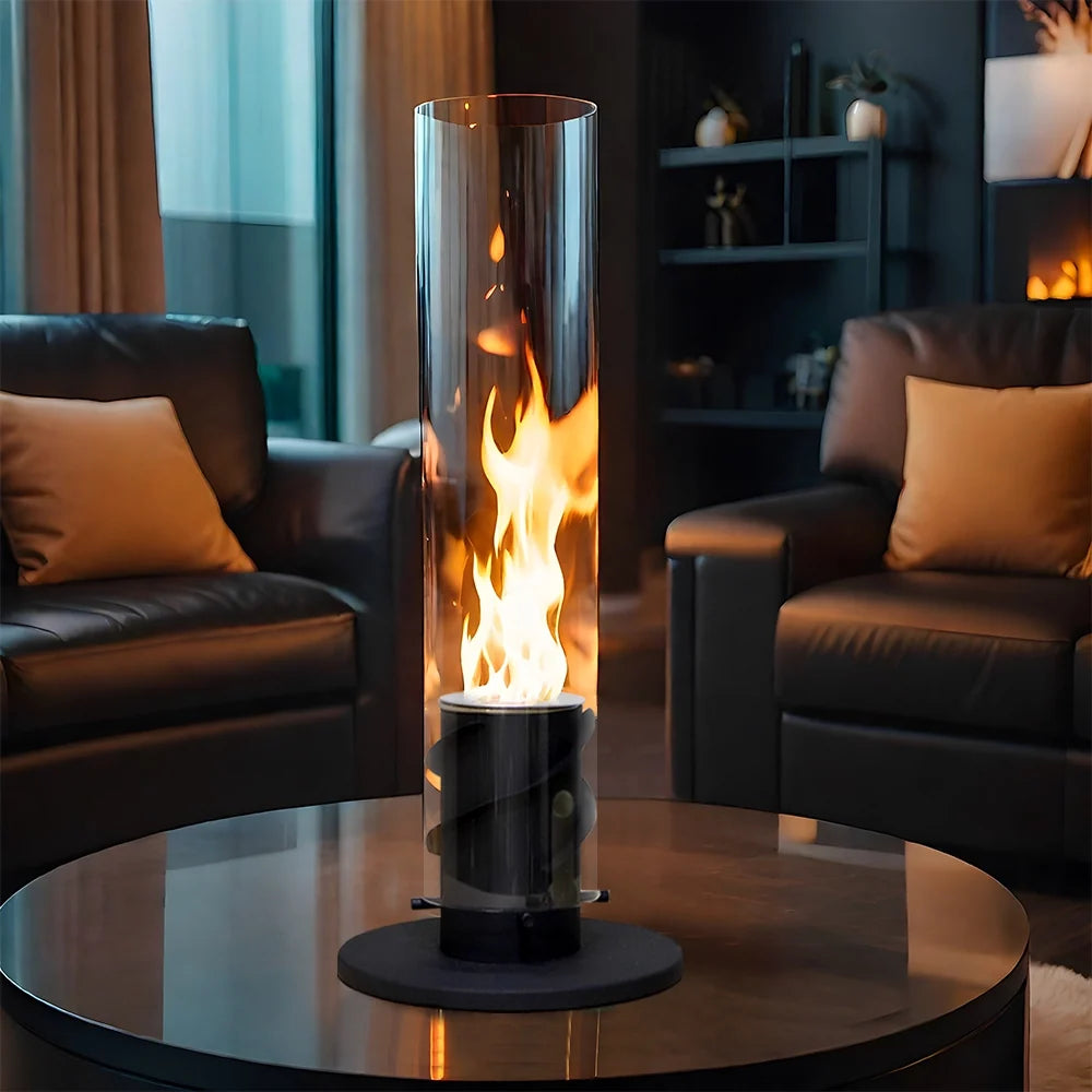 17''H Clean-Burning Bio Ethanol Ventless Fireplace-4