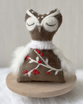 Owl textile doll-0