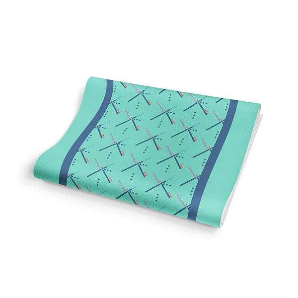 Yoga Mat | 6mm Thick | Turquoise | Non-Slip | Eco Friendly | Yune Yoga | PDX Carpet-3
