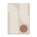 Poster Boho Abtrakt Bogen Linien Beige Braun  | Bilder Wohnzimmer | Wandbilder Schlafzimmer | Deko Print ohne Rahmen | Bilder  Kunstdruck-5