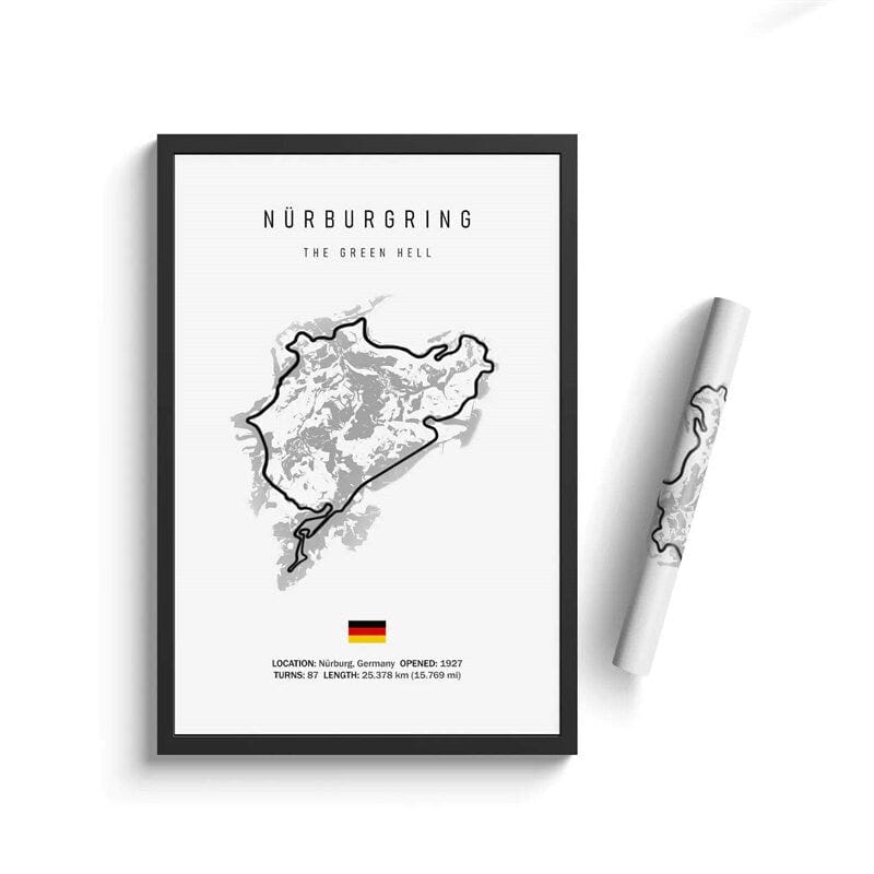 Poster Formel 1 Kalender 2026 Strecken Großer Preis von Monaco Spa Francorchamps Deko Print ohne Rahmen-3