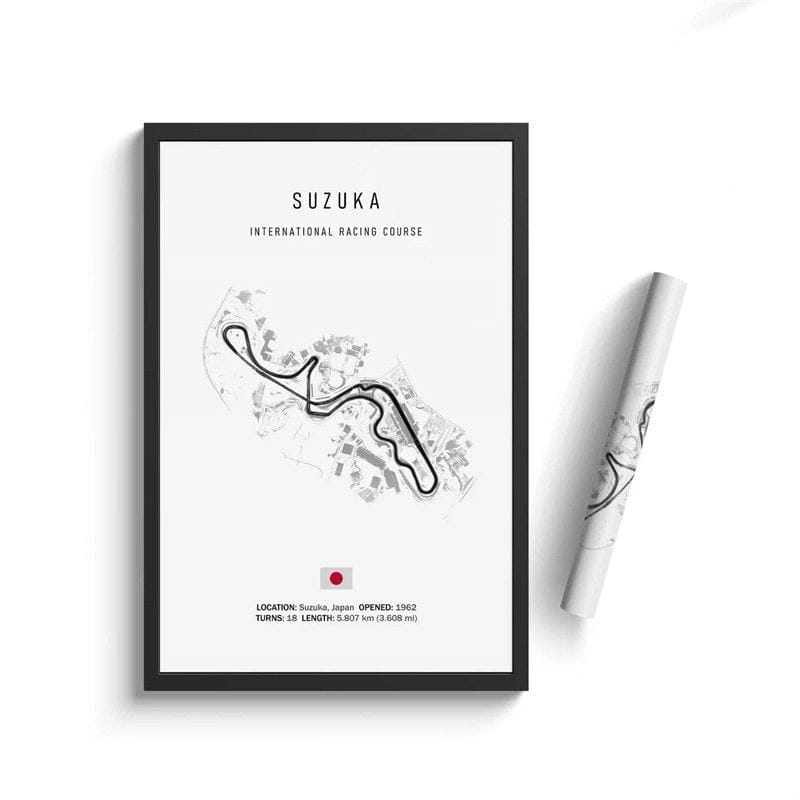 Poster Formel 1 Kalender 2026 Strecken Großer Preis von Monaco Spa Francorchamps Deko Print ohne Rahmen-9