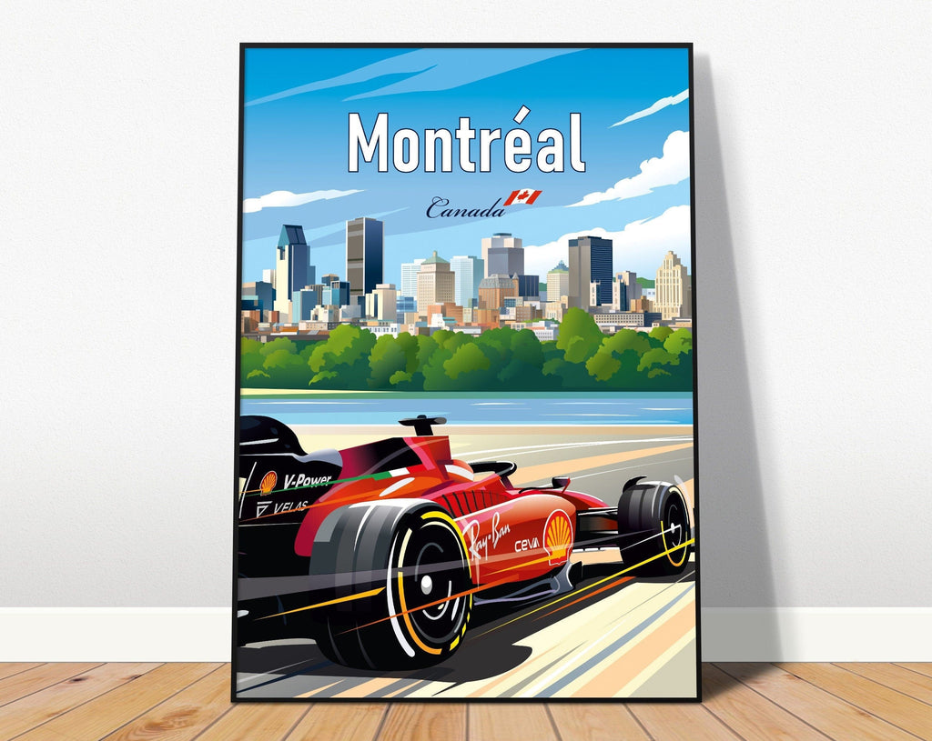 Poster Formel 1 Länder Städte Rennstrecke Rennfahrer Rennwagen · Deko Print ohne Rahmen-8
