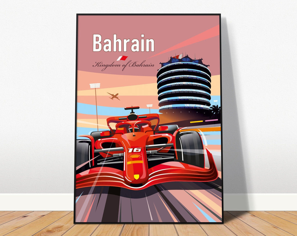 Poster Formel 1 Länder Städte Rennstrecke Rennfahrer Rennwagen · Deko Print ohne Rahmen-5