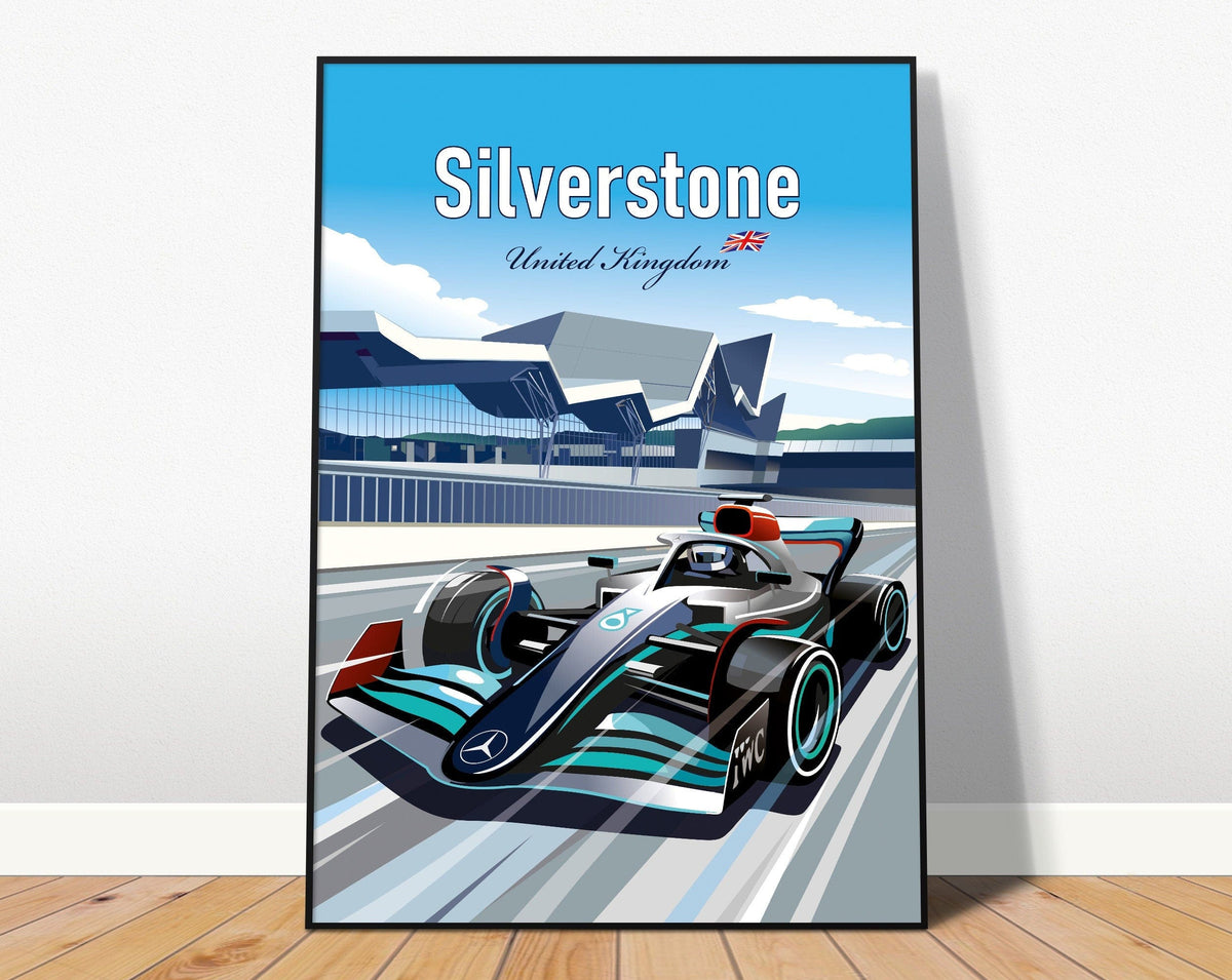 Poster Formel 1 Länder Städte Rennstrecke Rennfahrer Rennwagen · Deko Print ohne Rahmen-0