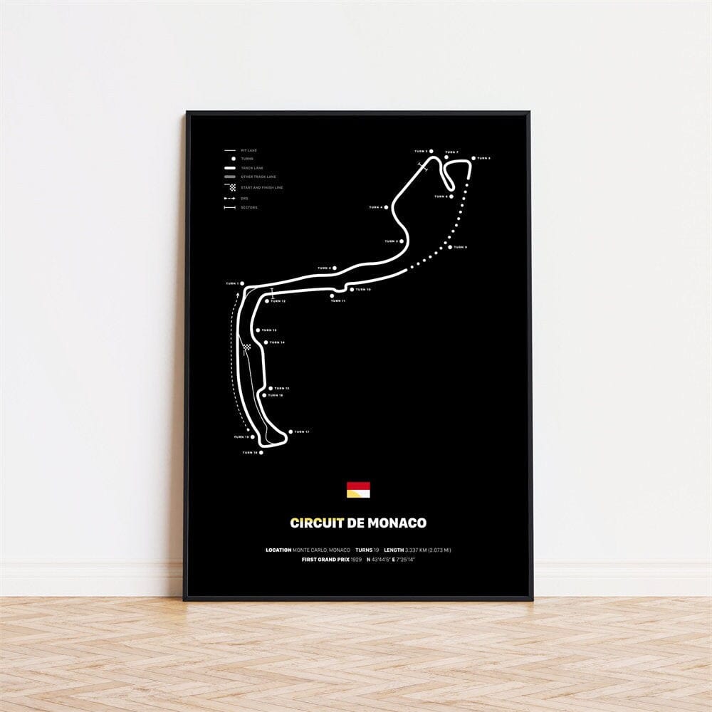 Poster Formel 1 Rennstrecken · Deko Print ohne Rahmen-9