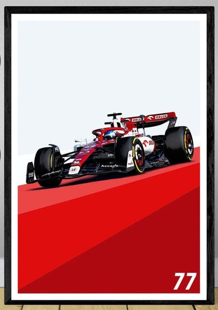 Poster Formel 1 Rennwagen Grand Prix Rennfahrer Namen Wagen Nummer ·  Deko Print ohne Rahmen-7