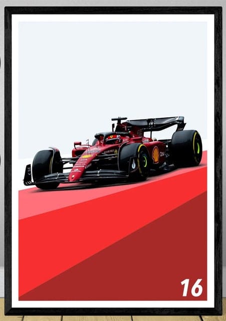 Poster Formel 1 Rennwagen Grand Prix Rennfahrer Namen Wagen Nummer ·  Deko Print ohne Rahmen-1