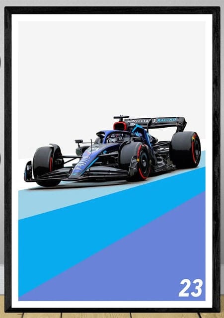 Poster Formel 1 Rennwagen Grand Prix Rennfahrer Namen Wagen Nummer ·  Deko Print ohne Rahmen-8
