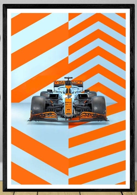 Poster Formel 1 Rennwagen Grand Prix Rennfahrer Namen Wagen Nummer ·  Deko Print ohne Rahmen-9