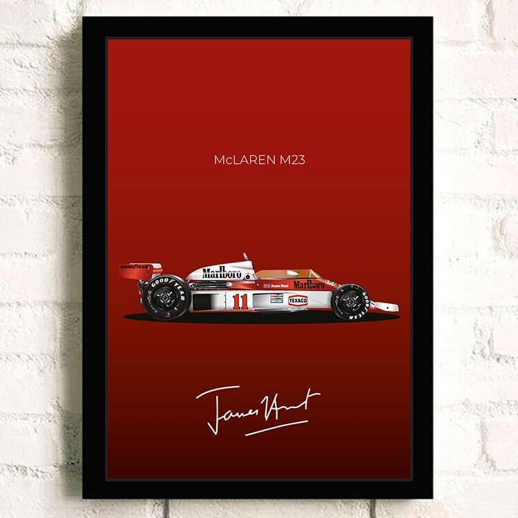 Poster Formel 1 Rennwagen Grand Prix Rennfahrer Signature   ·  Deko Print ohne Rahmen-1