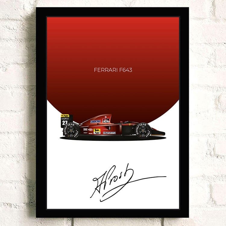 Poster Formel 1 Rennwagen Grand Prix Rennfahrer Signature   ·  Deko Print ohne Rahmen-5