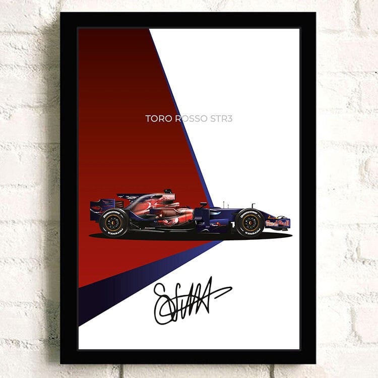 Poster Formel 1 Rennwagen Grand Prix Rennfahrer Signature   ·  Deko Print ohne Rahmen-6