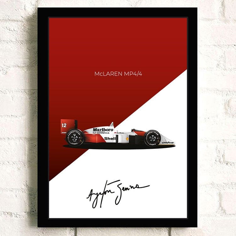 Poster Formel 1 Rennwagen Grand Prix Rennfahrer Signature   ·  Deko Print ohne Rahmen-3