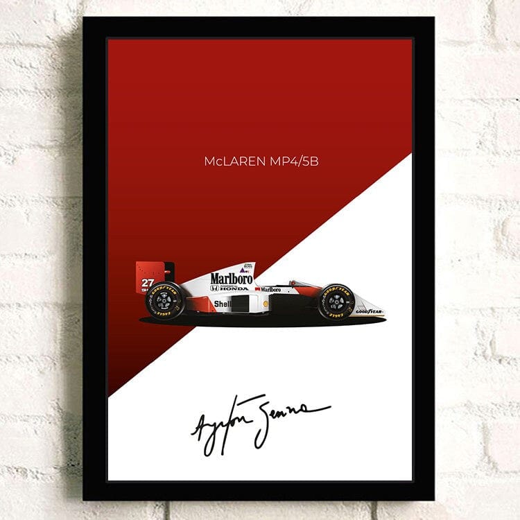 Poster Formel 1 Rennwagen Grand Prix Rennfahrer Signature   ·  Deko Print ohne Rahmen-2