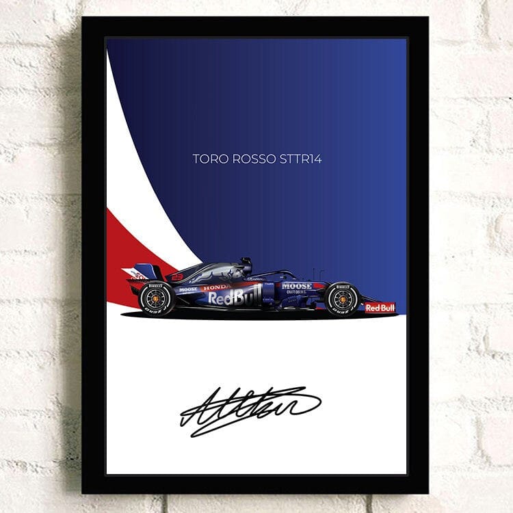 Poster Formel 1 Rennwagen Grand Prix Rennfahrer Signature   ·  Deko Print ohne Rahmen-7