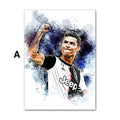 Poster Fußballspieler Lionell Messi & Christiano Ronaldo Tor Jubel als Deko Print ohne Rahmen-2
