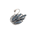 Proud Swan Blue Brooch-0