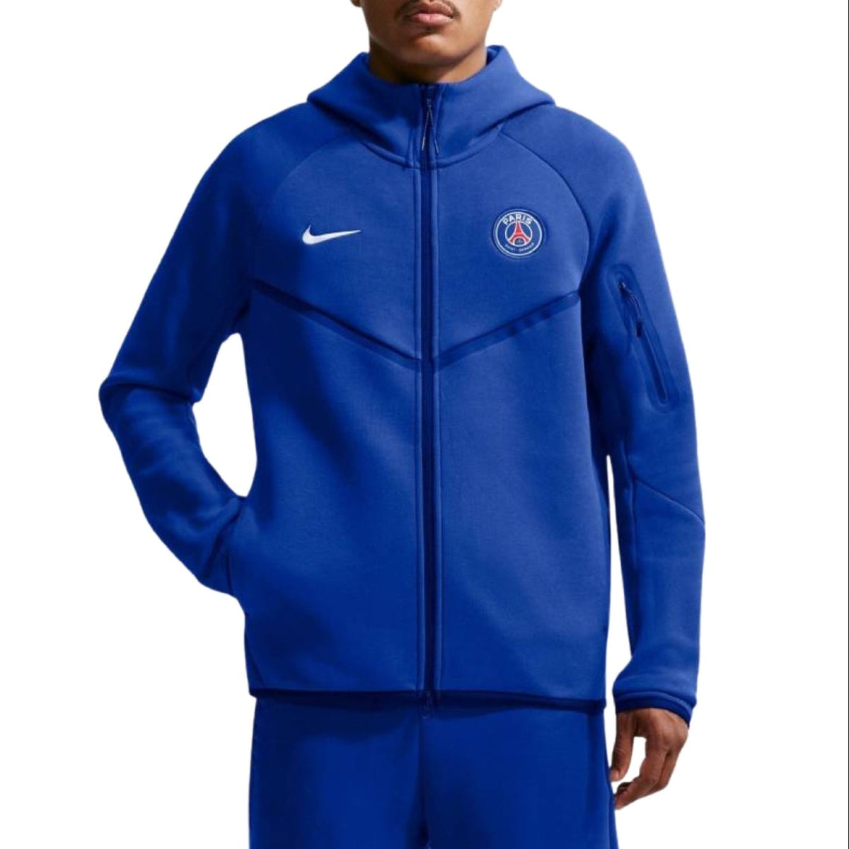 PSG blue Tech Fleece presentation soccer tracksuit 2026/27 - Nike-0