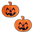 5-Pack: Pumpkin: Spooky Halloween Jack O' Lantern Nipple Pasties by Pastease® o/s-0