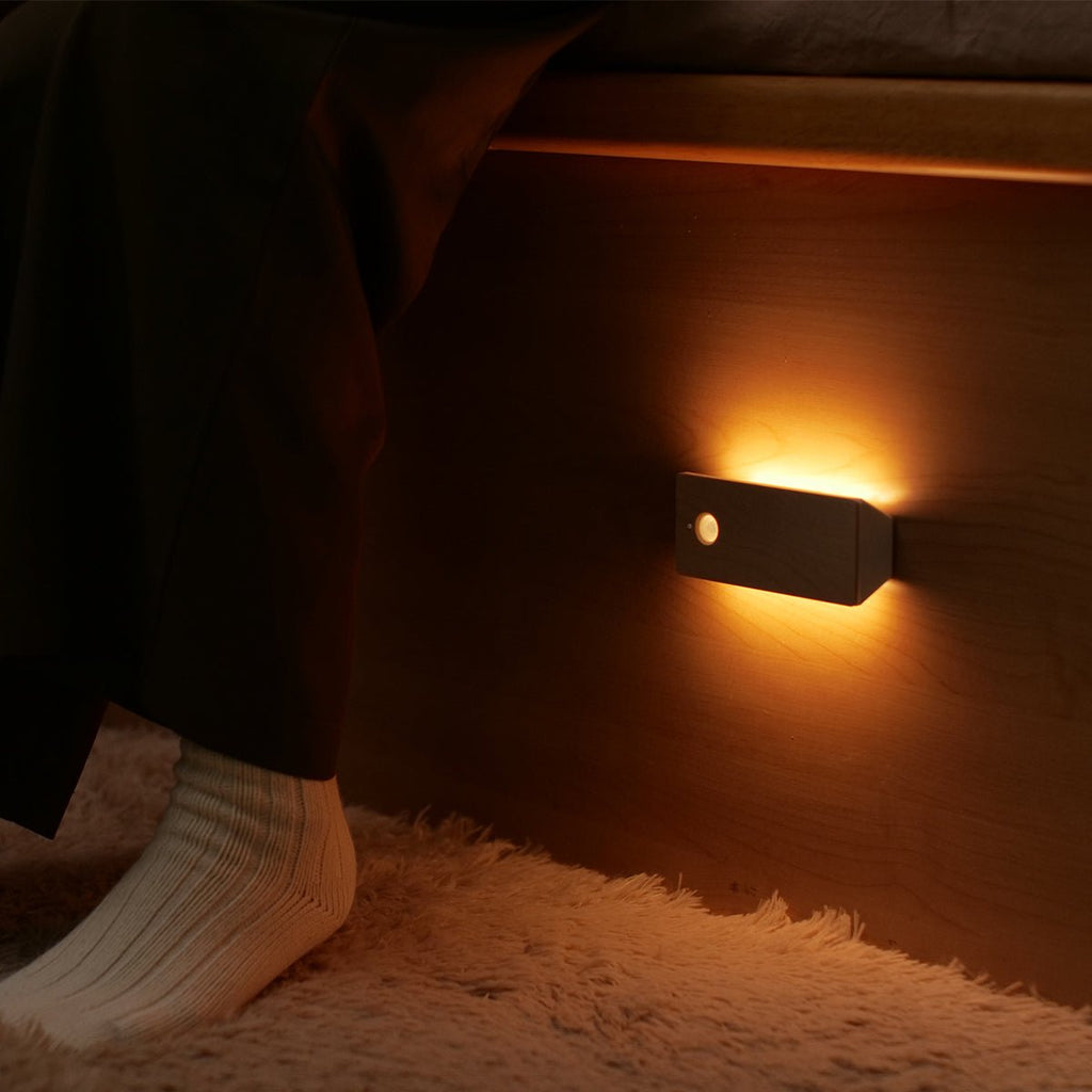 Rechargeable Motion Sensor Wooden Wall Night Light-0
