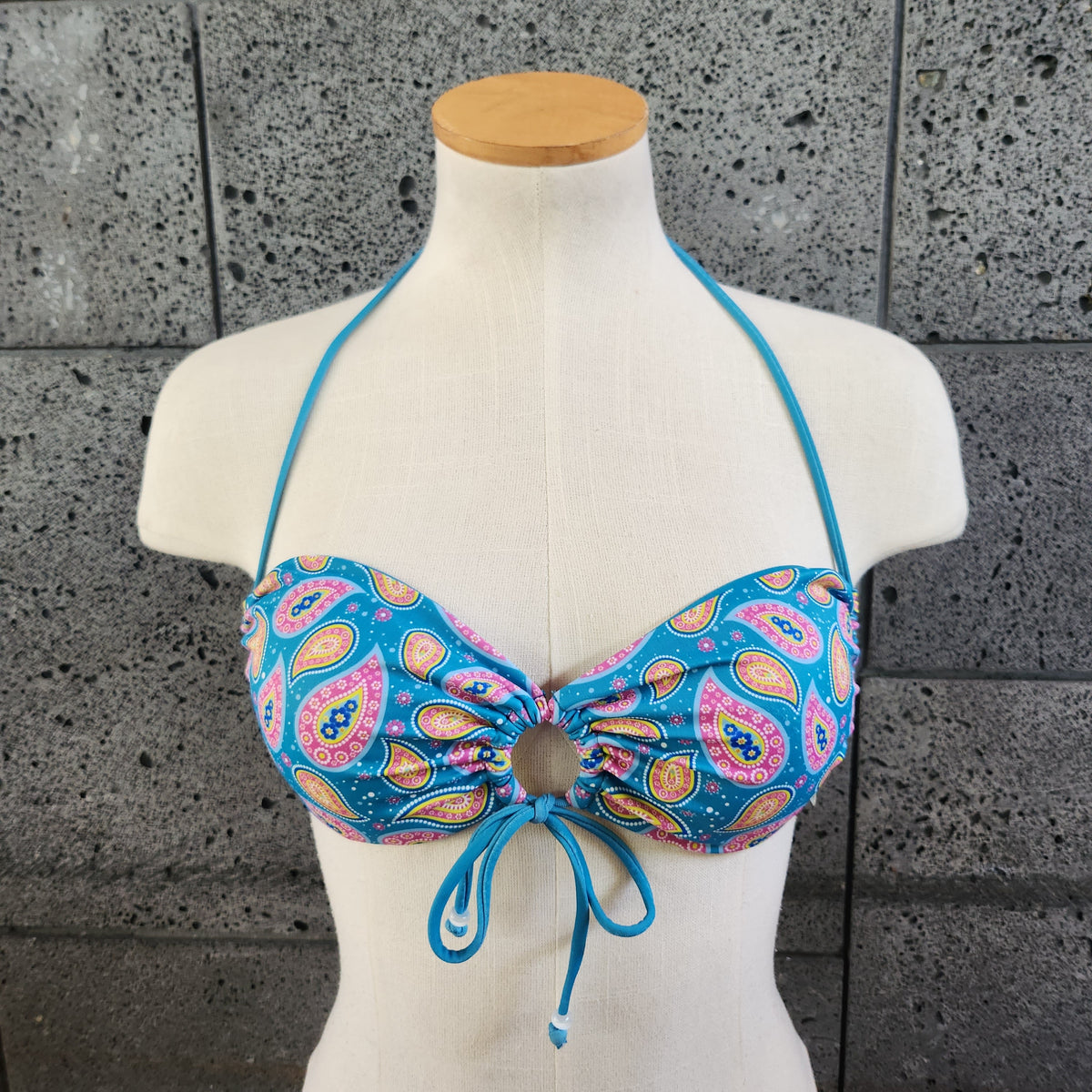 Loco Boutique Paisley Keyhole Front Bikini Top