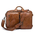 Rossie Viren  Men's Dual Large Capacity Vintage Leather Briefcase-5