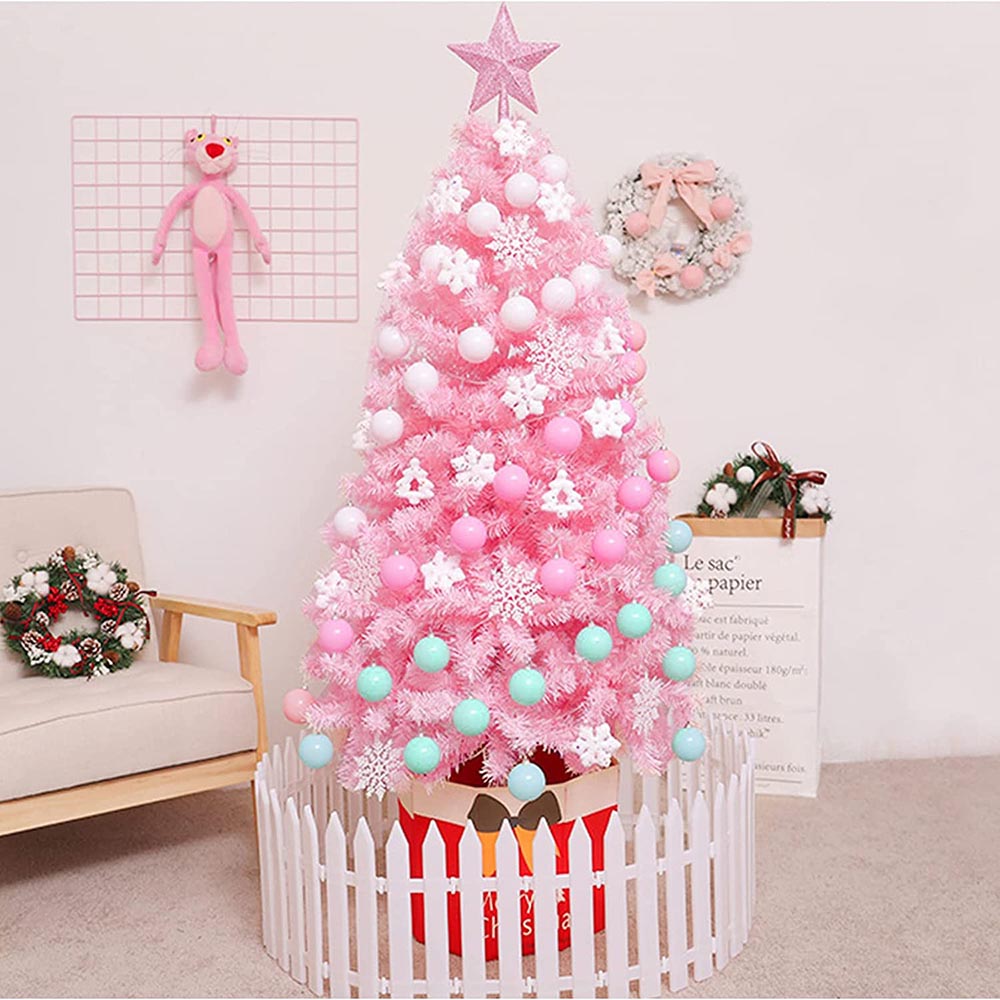 Pink artificial pine - in several sizes - 210 cm-3