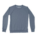 Women's Plain Crew Sweatshirt, Heather Navy