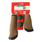 Ergo Tec Faro Kork Fahrradlenkgriff, ergonomisch, 135/92 mm, Braun-1