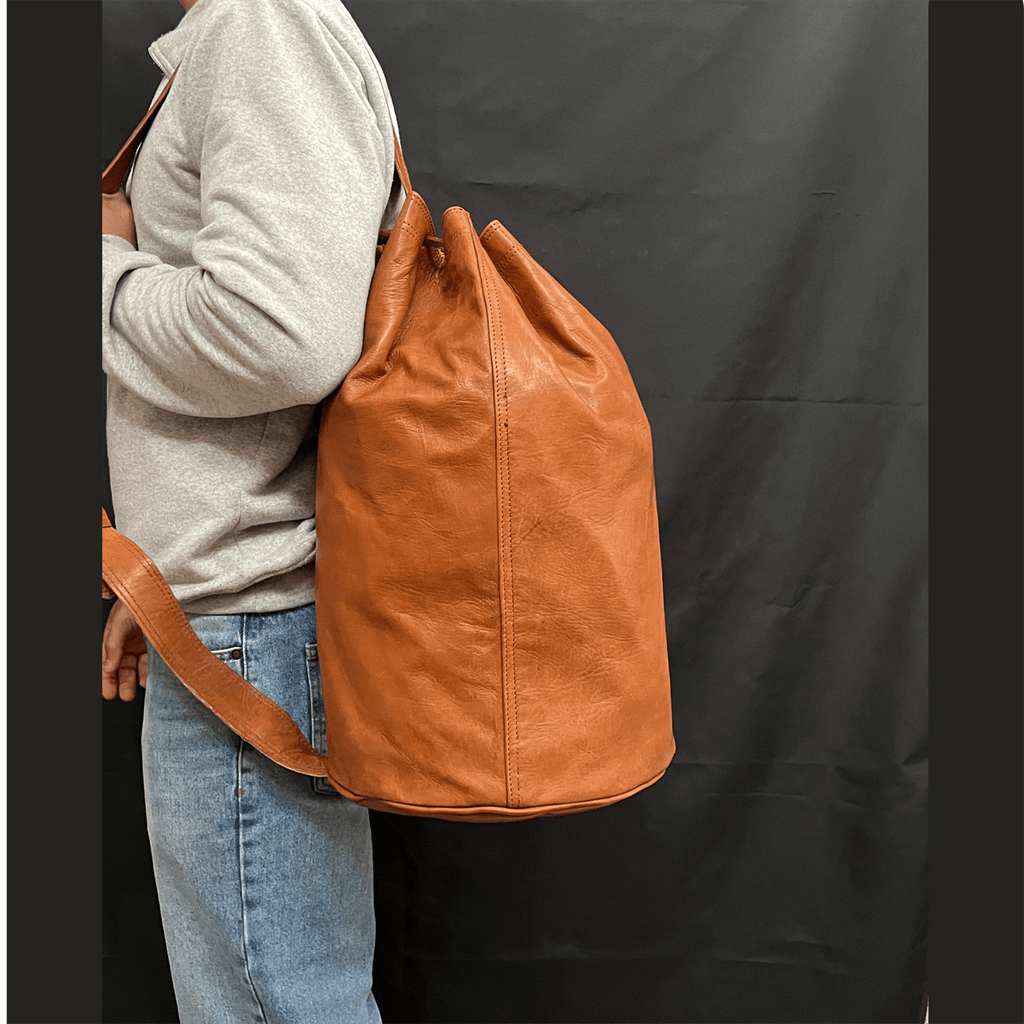 Sling Backpack of leather-0