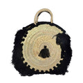 Round Handbag of Raffia Fabrice-2