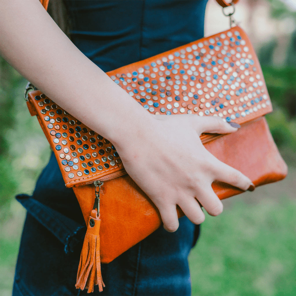 Leather Purse Stones-3