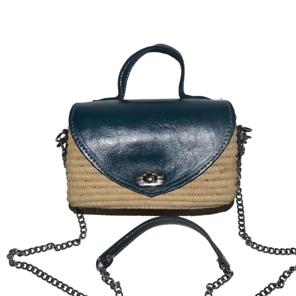 Purse of Raffia Fortuna-1