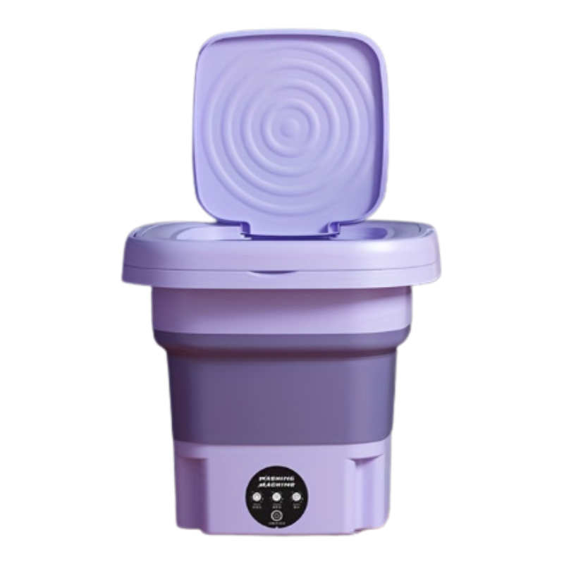 Collapsible Mini Washing Machine 8L for Travel & Home-0