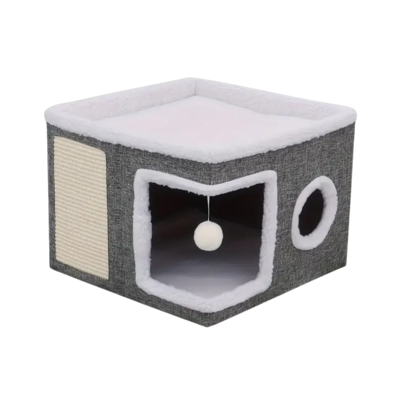 Double-Layer Cat Bed Cave Sofa-0