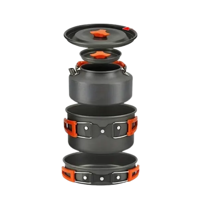 Ultra-Light Aluminum Camping Cookware Set-0