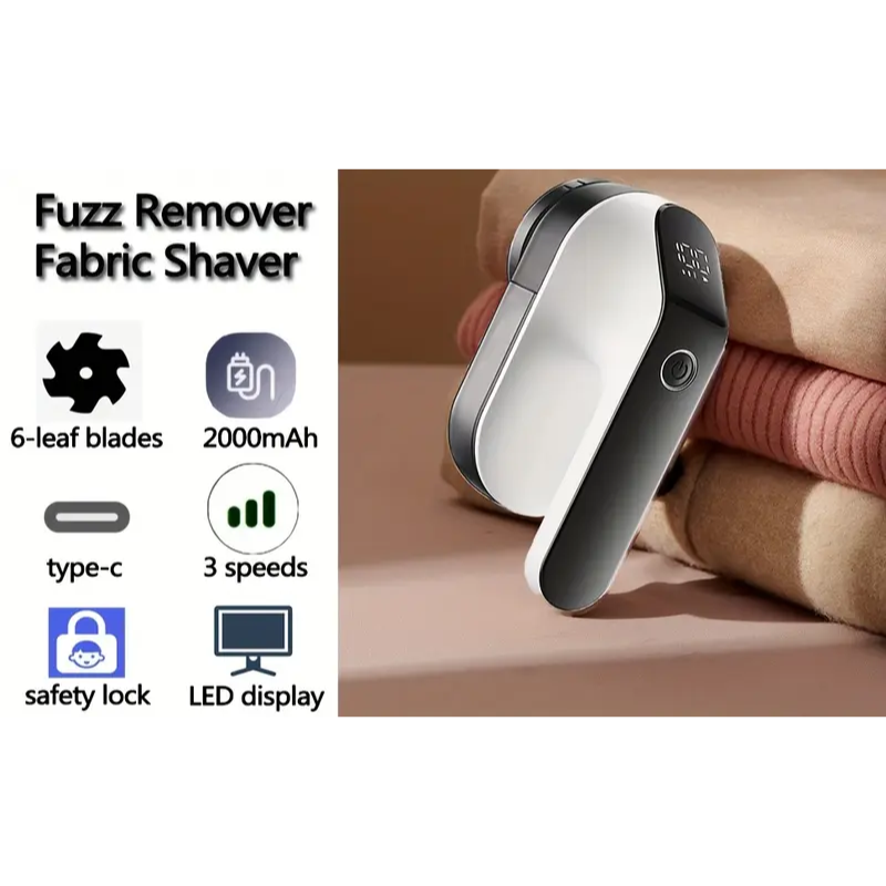 Fabric Shaver with LED Display 3-in-1 Rechargeable-2