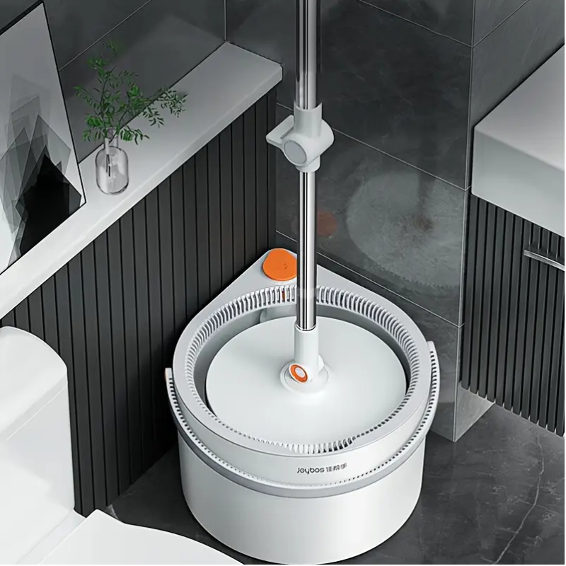 Spin Mop with Bucket & 4 Reusable Pads-1