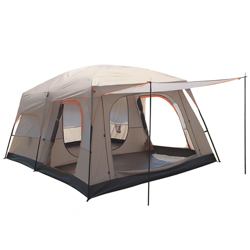 Outdoor Tent 2-4 Person Two-Bedroom Camping-0