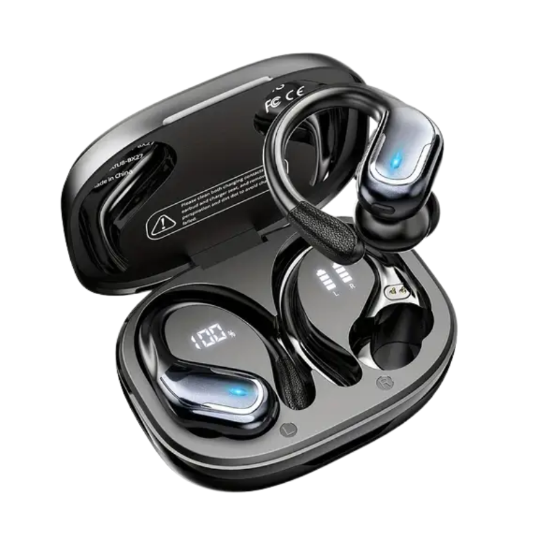 Wireless Sport Earbuds with Mic & LED Display-0