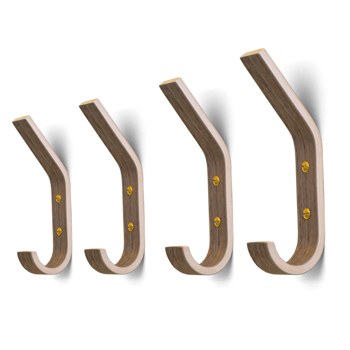 Set of 4 Wooden Wall Hooks-1