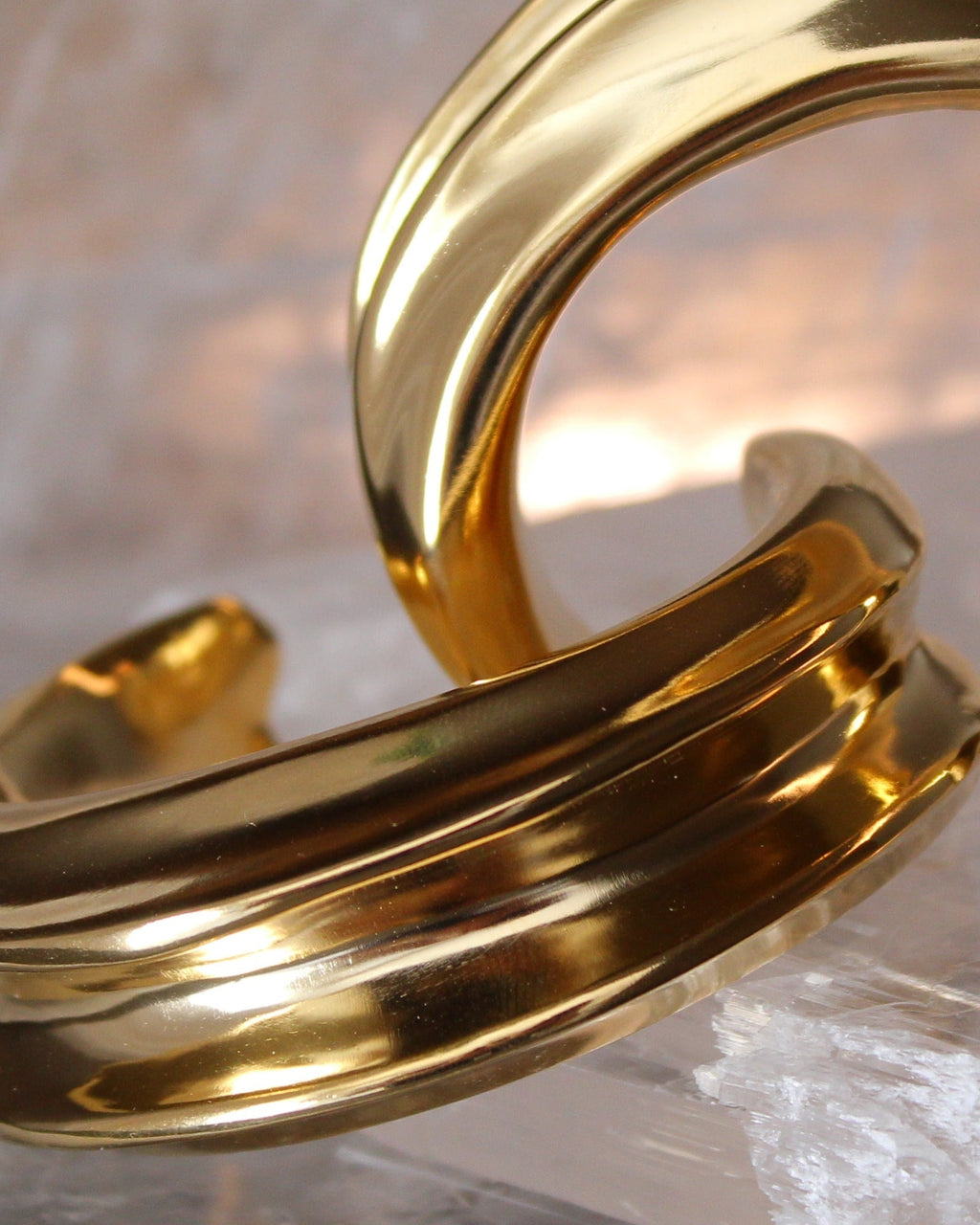 Isa Sculptural Slim Cuff Bracelet-4