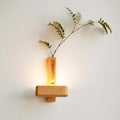 Solid Wood Magnetic Sconce Vase Touch Switch Light-0