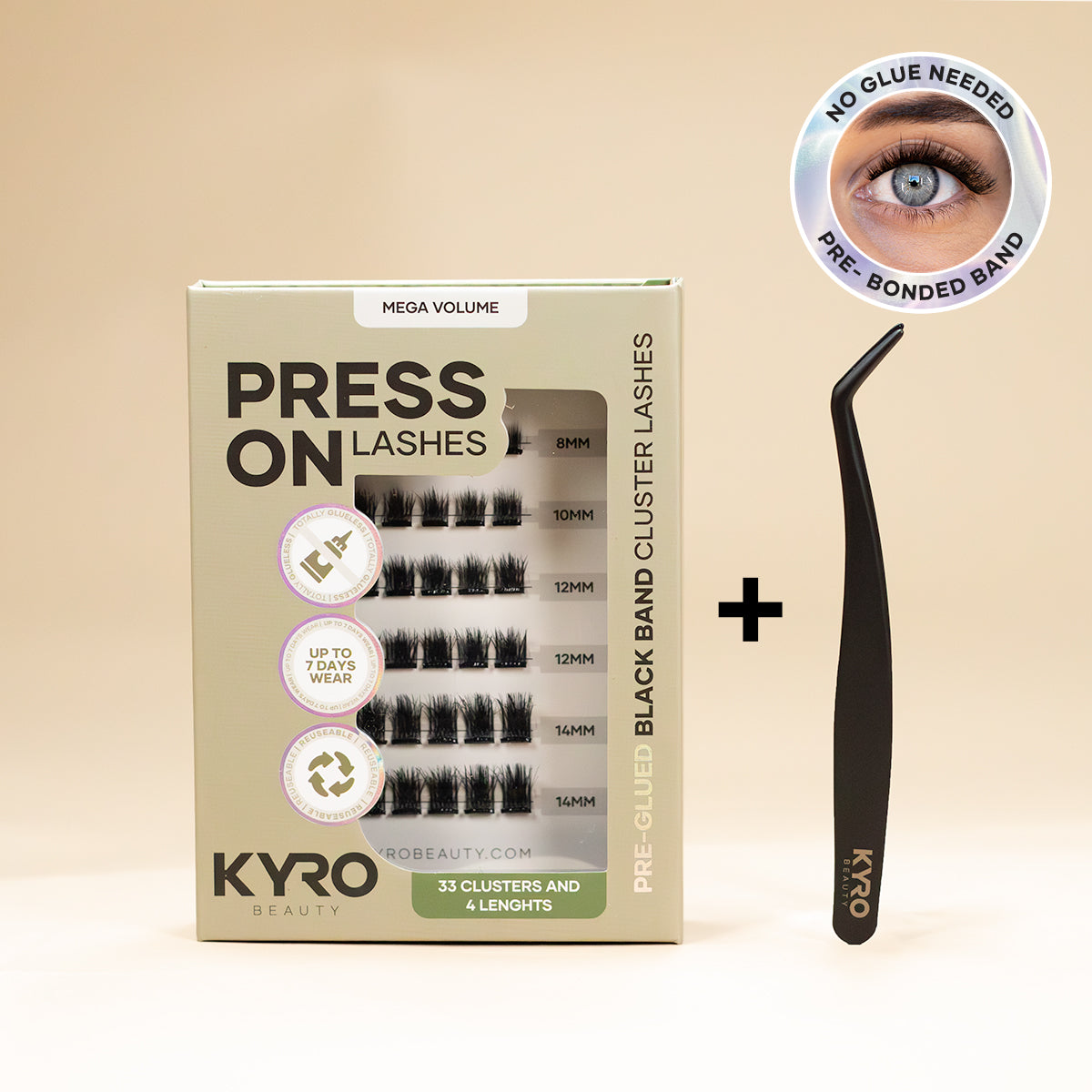 Starterkit Pre-Glued Mega Volume - Press-On Lashes-0